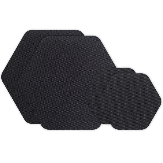 MCN Tenacious Tape Hex Patches Black/Clear