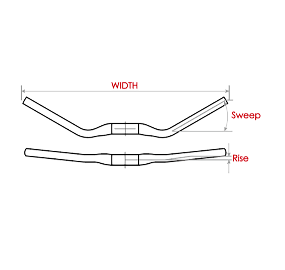 Satori Noir Handlebar, 31.8mm, 680mm wide, 30 deg
