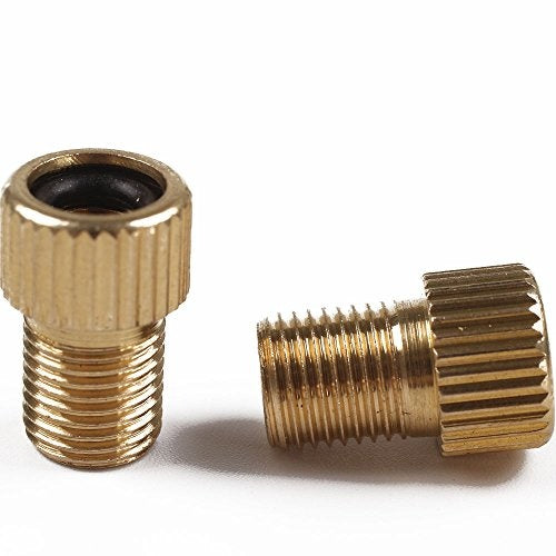 Brass Valve Adaptor (Presta to Schrader/car)