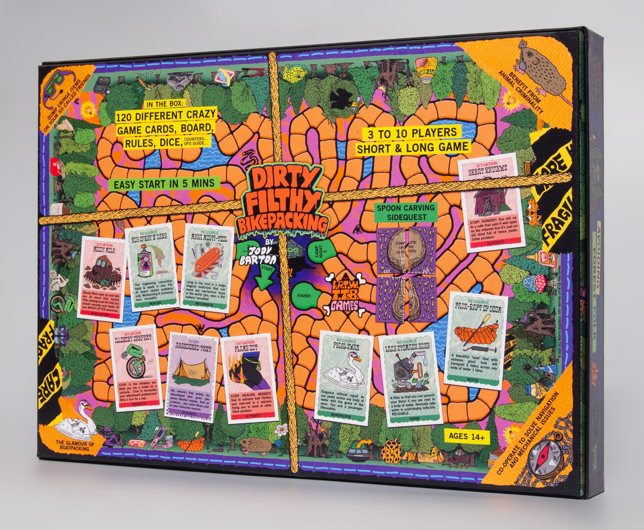 Dirty Filthy Bikepacking Board Game