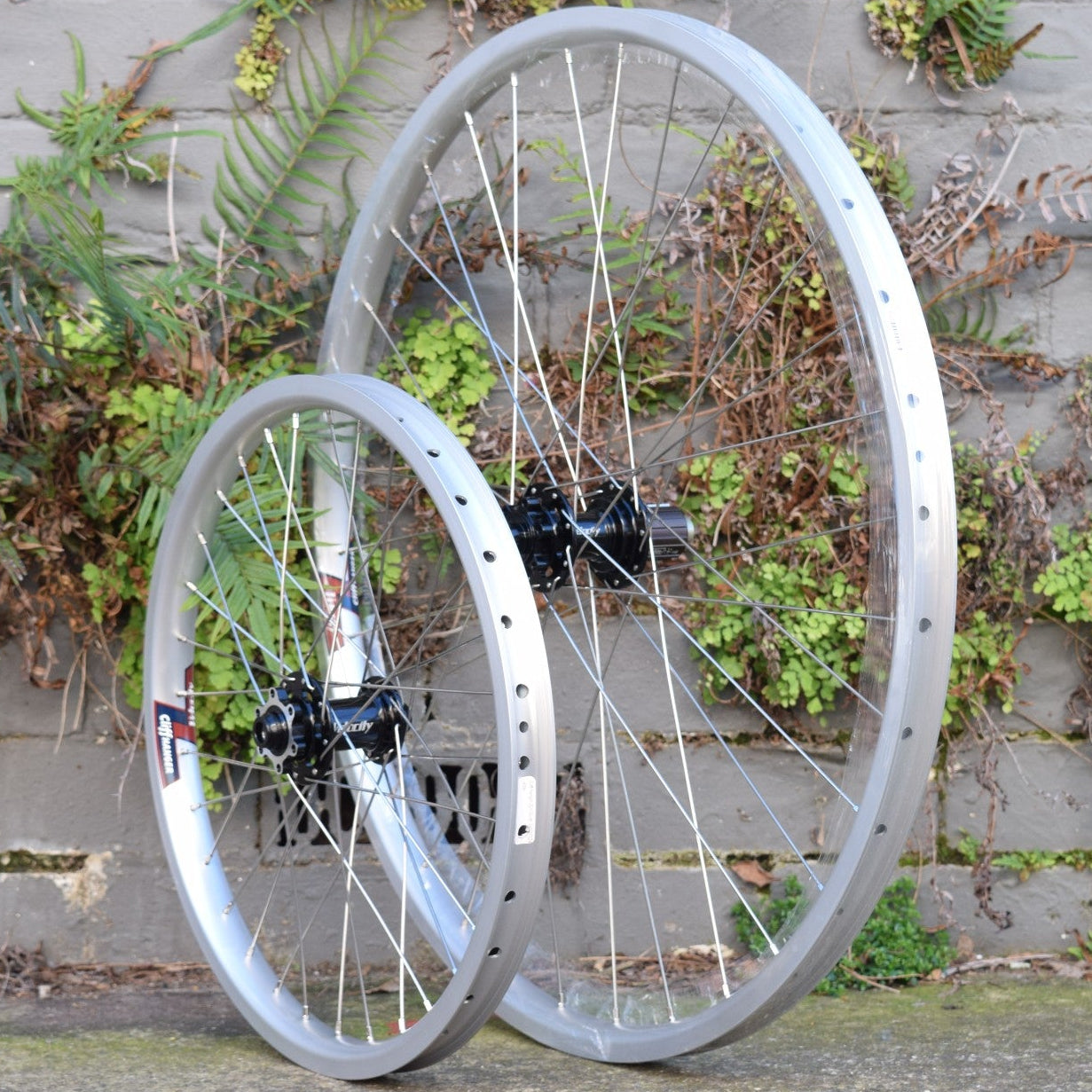 Velocity Cliffhanger Silver Omnium Wheelset (29" rear, 20" front) 12x142, 15x100mm