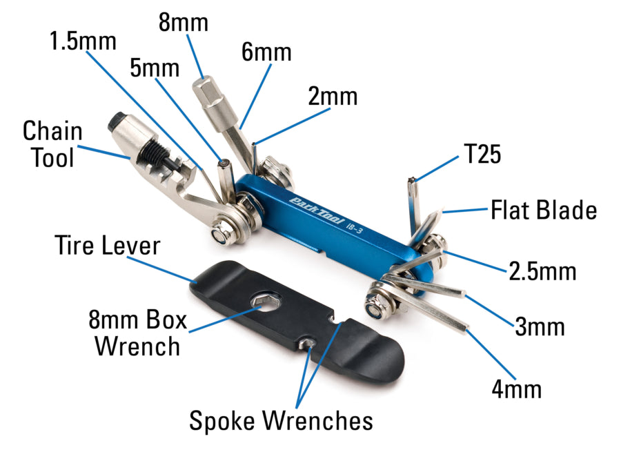 Park Tool Mini Hex/Torx/Chain Tool (IB-3)