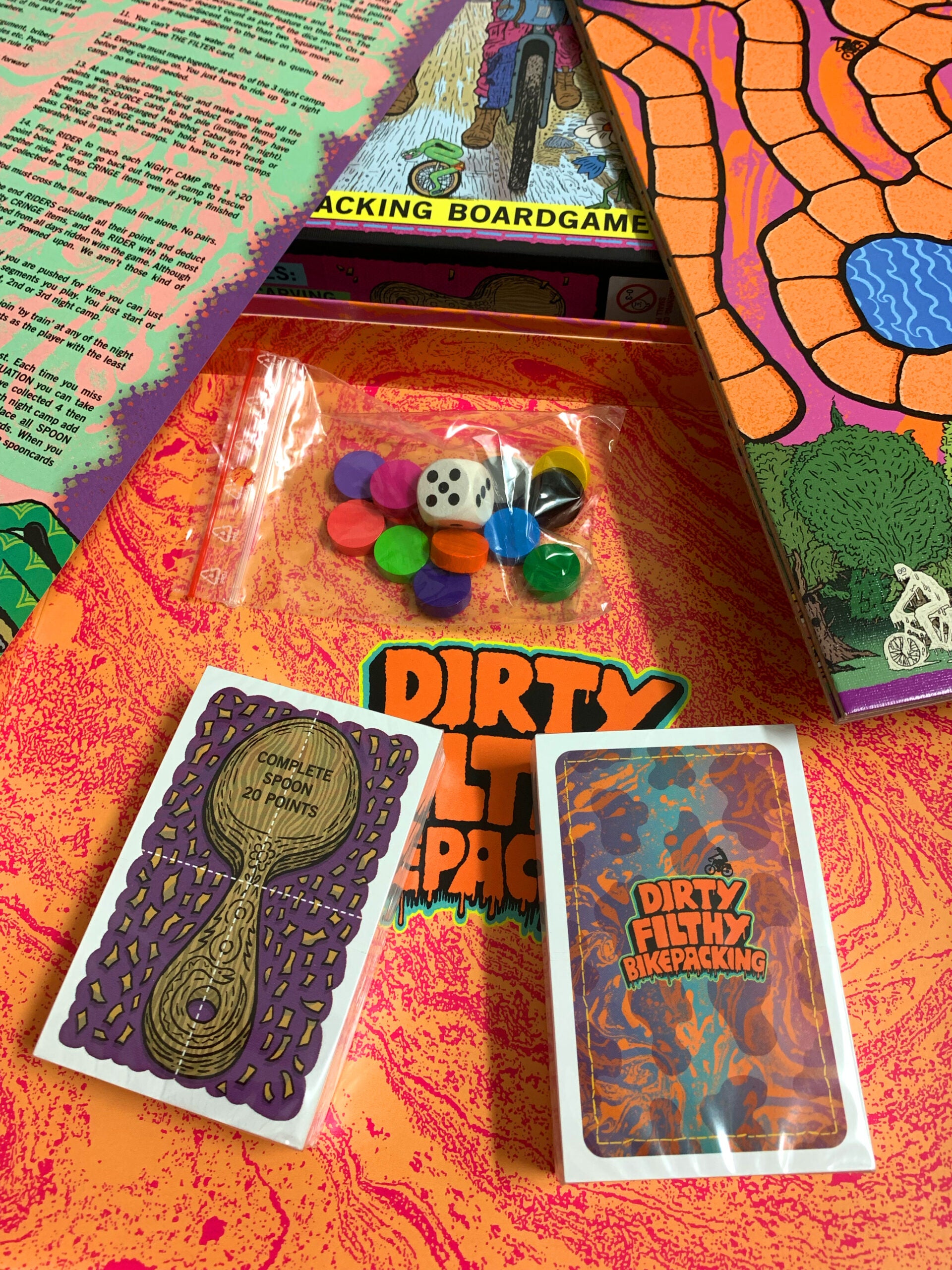 Dirty Filthy Bikepacking Board Game