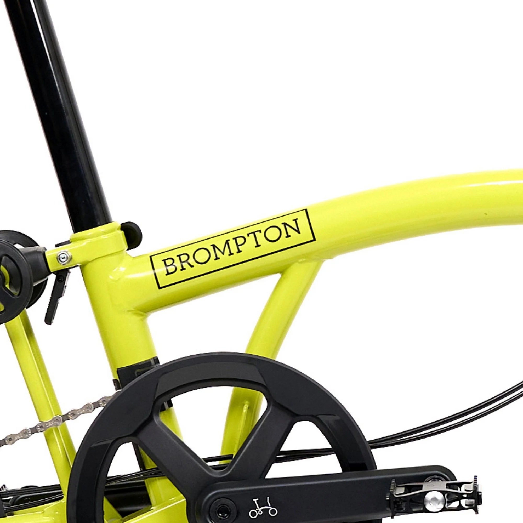 Brompton Electric P Line with SuperRoll+ and Handlebar Control - e-Motiq system - 4-speed, with Rack