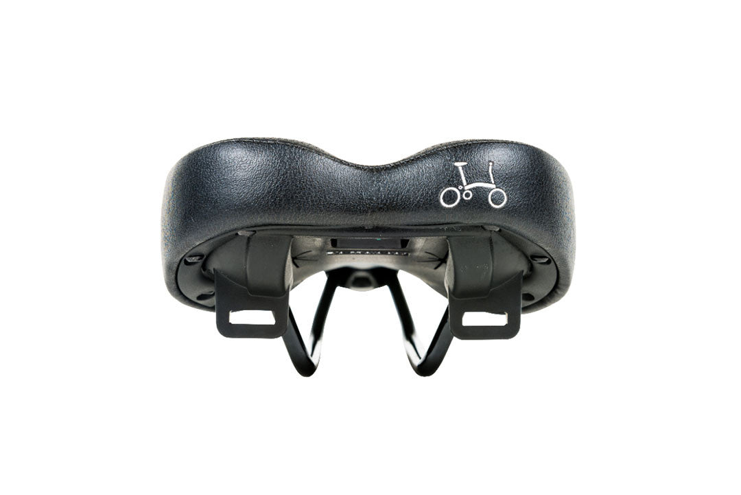Saddle - Brompton with black rails 147mm width (Black)