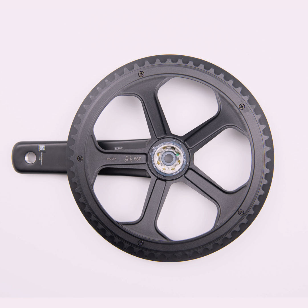 Brompton Superlight Carbon Crankset Black 56T (including BB)