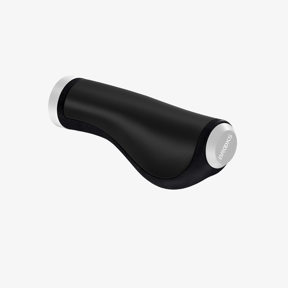 Brooks Ergonomic Leather Grips 130mm Black