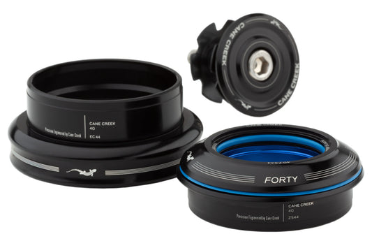 Cane Creek headset 40 Series STRAIGHT Assembly ZS44/28.6/H8|EC44/30 BLACK (fits Karate Monkey/Midnight Special with rigid fork, 52/30 crown race)