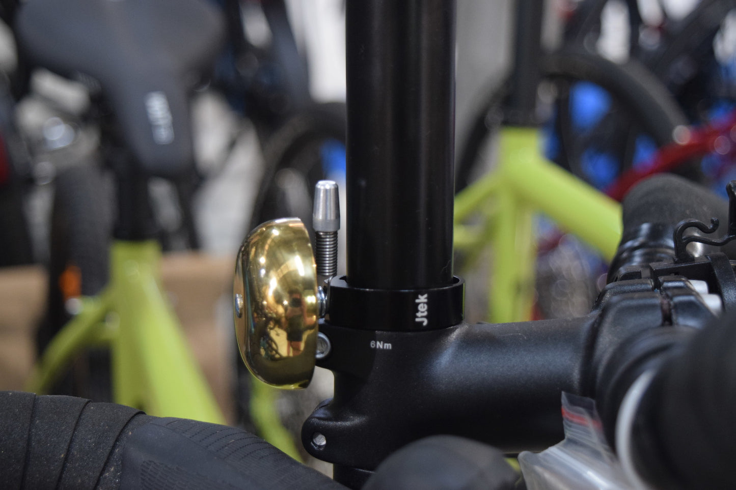 Jtek Brass Ping Bell Steerer Tube Mount