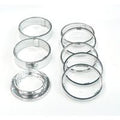 Single Speed Spacer Set Silver (w/ Lockring)