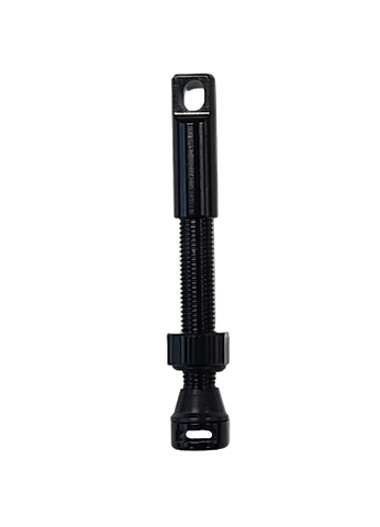 Tubeless valve, black, with integrated valve core remover (single)