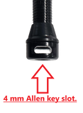 Tubeless valve, black, with integrated valve core remover (single)