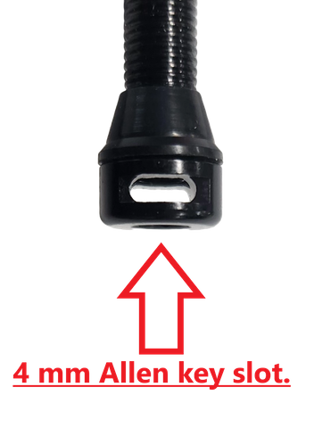 Tubeless valve, black, with integrated valve core remover (single)
