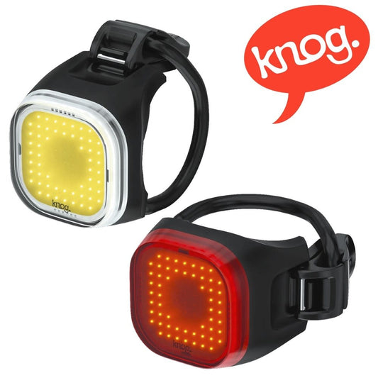 Knog Blinder Mini Square Twinpack Lights 50/30 Lumens