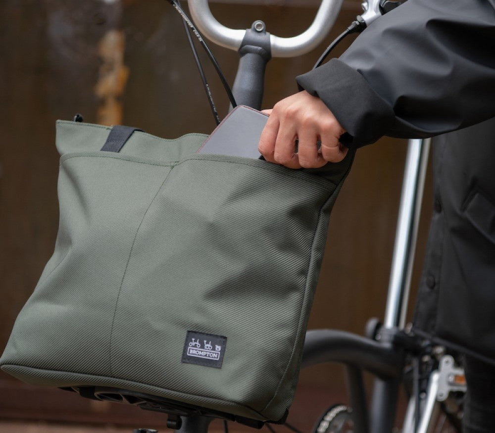 Brompton Borough Tote Bag Small in Olive 9L