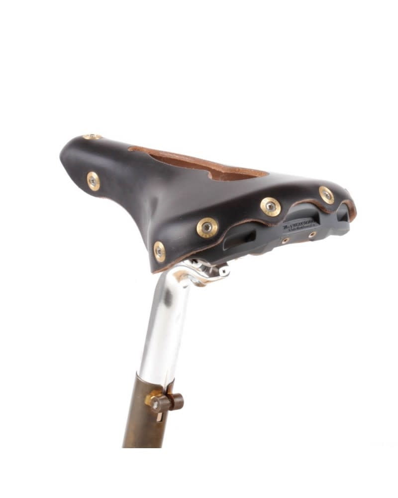 Berthoud Cycles Marie Blanque Leather Open Saddle Black