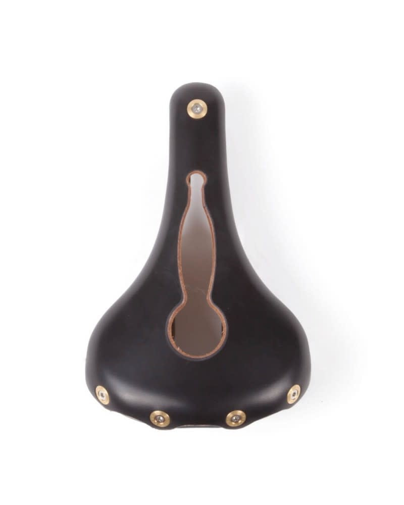 Berthoud Cycles Marie Blanque Leather Open Saddle Black