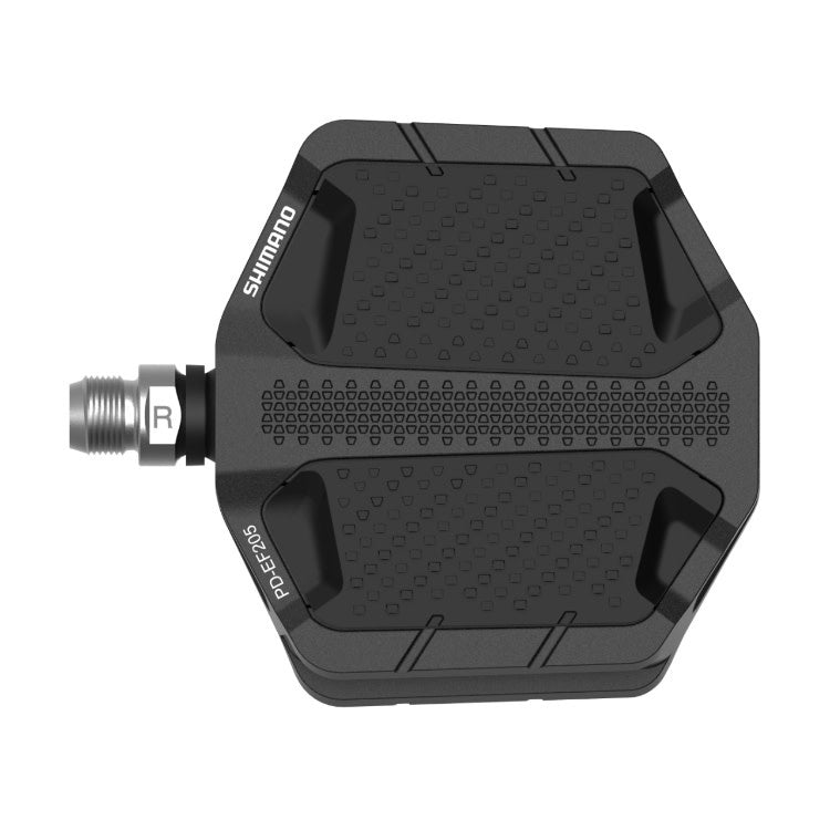 Shimano FLAT PLATFORM PEDALS BLACK E-BIKE/TREKKING/URBAN w/RESIN PLATE