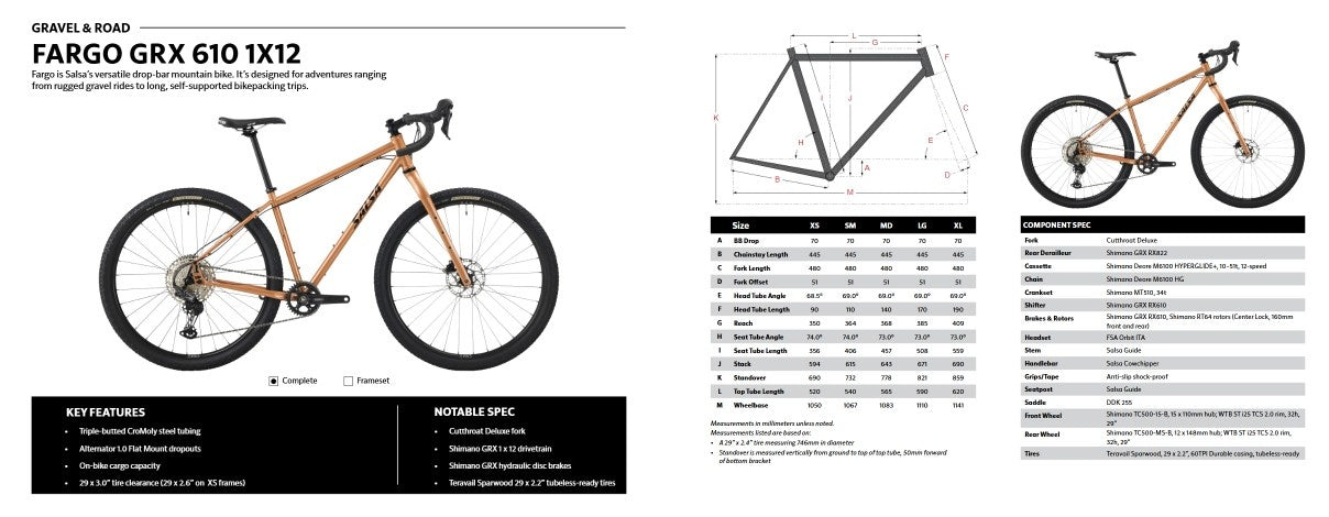 Salsa Fargo GRX 610