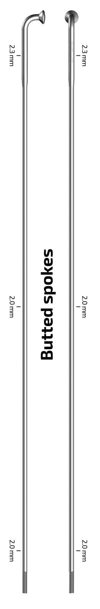 Sapim Strong J-Bend Blank Spoke 302mm