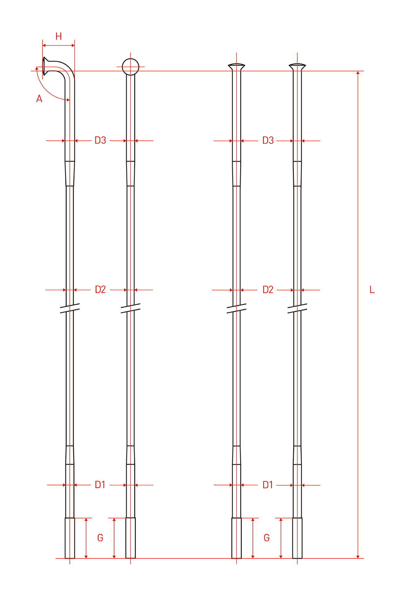 DT Swiss Competition J-Bend Spoke - Silver