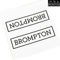 Brompton Main frame logo Decal sticker