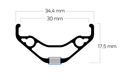 Ryde Disc30 700C Rim (30mm)