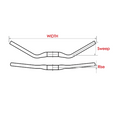 Satori Noir Handlebar, 31.8mm, 680mm wide, 30 deg