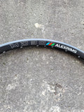 WHEEL - 29er Alex MD30 32H P/j Black Rim, 30mm internal rim , FRONT DYNAMO 15mm T/A (110mm OLD) 6 Bolt Disc
