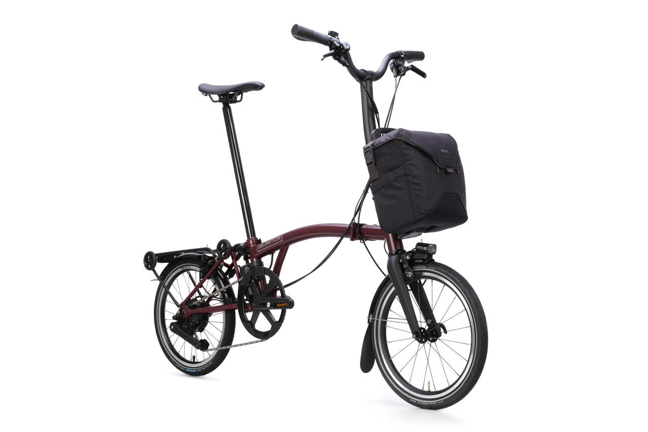 Brompton Electric P Line with SuperRoll+ and Handlebar Control - e-Motiq system - 4-speed, with Rack