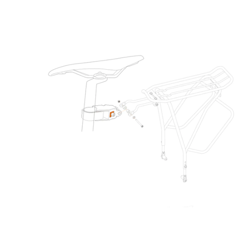 Ibera Universal Seatpost/Seat Tube Rack Mount