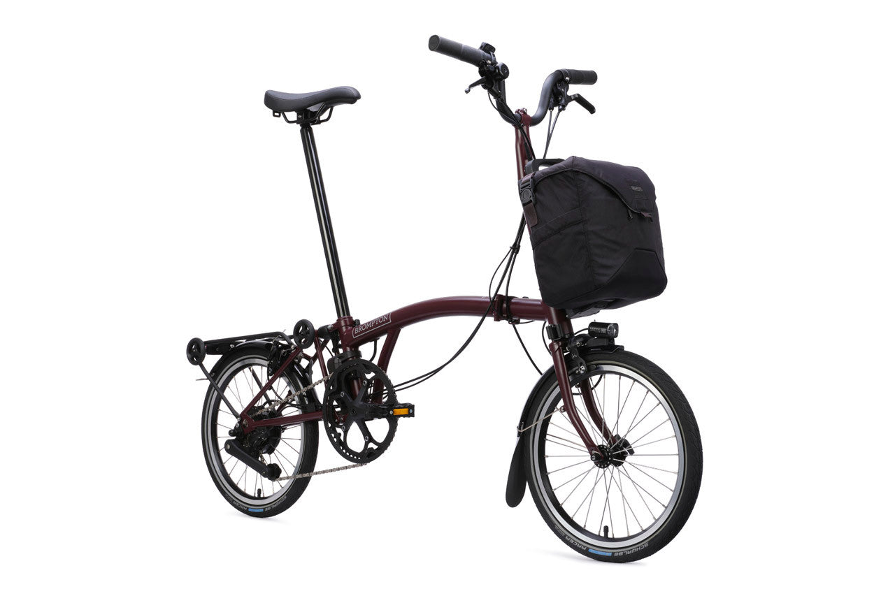 Brompton Electric C Line with SuperRoll+ and Handlebar Control - e-Motiq system - 4-speed, with Rack