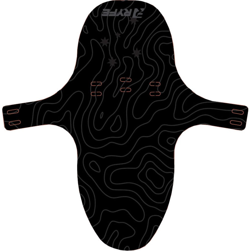 Ryfe Front Mudguard Large Black Contour