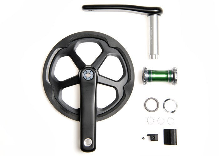 Brompton Superlight Carbon Crankset Black 50T (including BB)